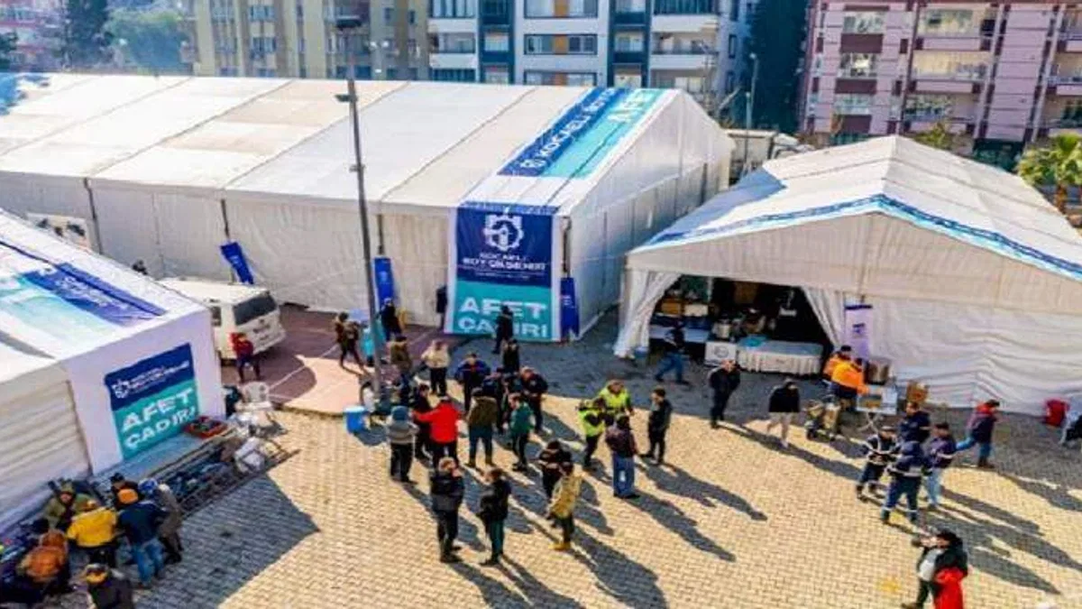 Kocaeli, Hatay Defne'ye çadır kent kuruyor
