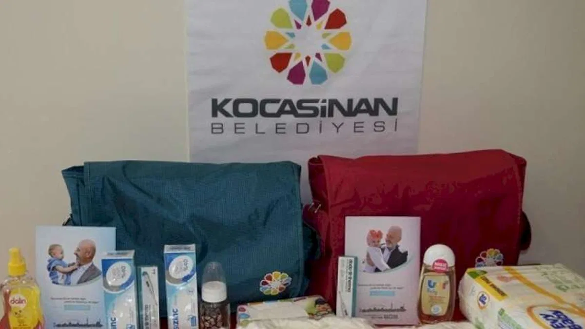 Kayseri Kocasinan'dan 'hoş geldin bebek' hediyesi