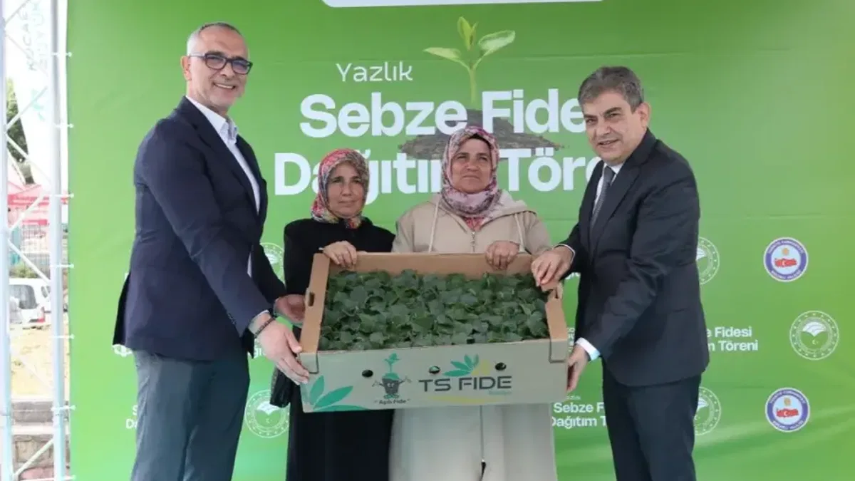 Gebzeli çiftçiye 500 bin sebze fidesi desteği