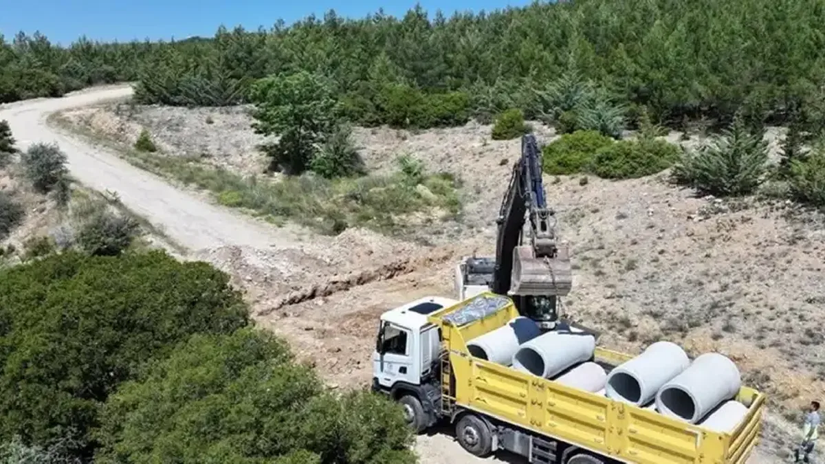 Denizli’de 4 ilçeyi birbirine bağlayan yolda çalışmalar başladı