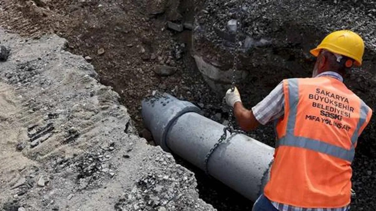 Sakarya Çukurahmediye’ye yeni atık su hattı