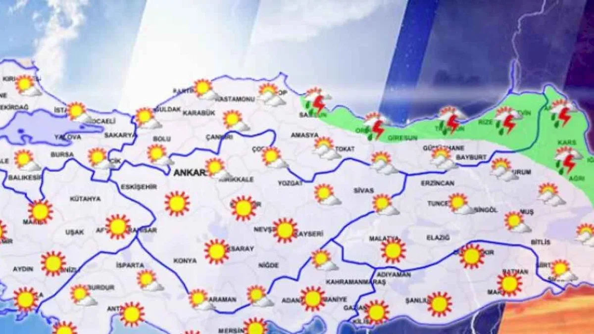Yurtta bugün hava nasıl olacak? Orta Karadeniz ve Akdeniz'in Toroslar kesimi sağanak yağışlı