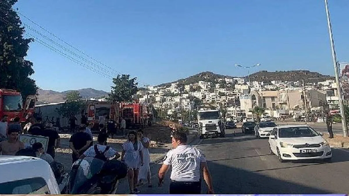 İslamhaneleri Mahallesi Otluk Alanda Yangın