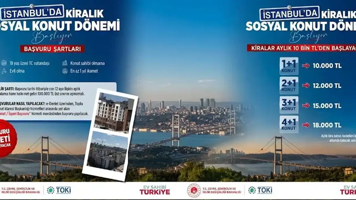 Bakan Kurum açıkladı, İstanbul'da sosyal kiralık konut dönemi başlıyor