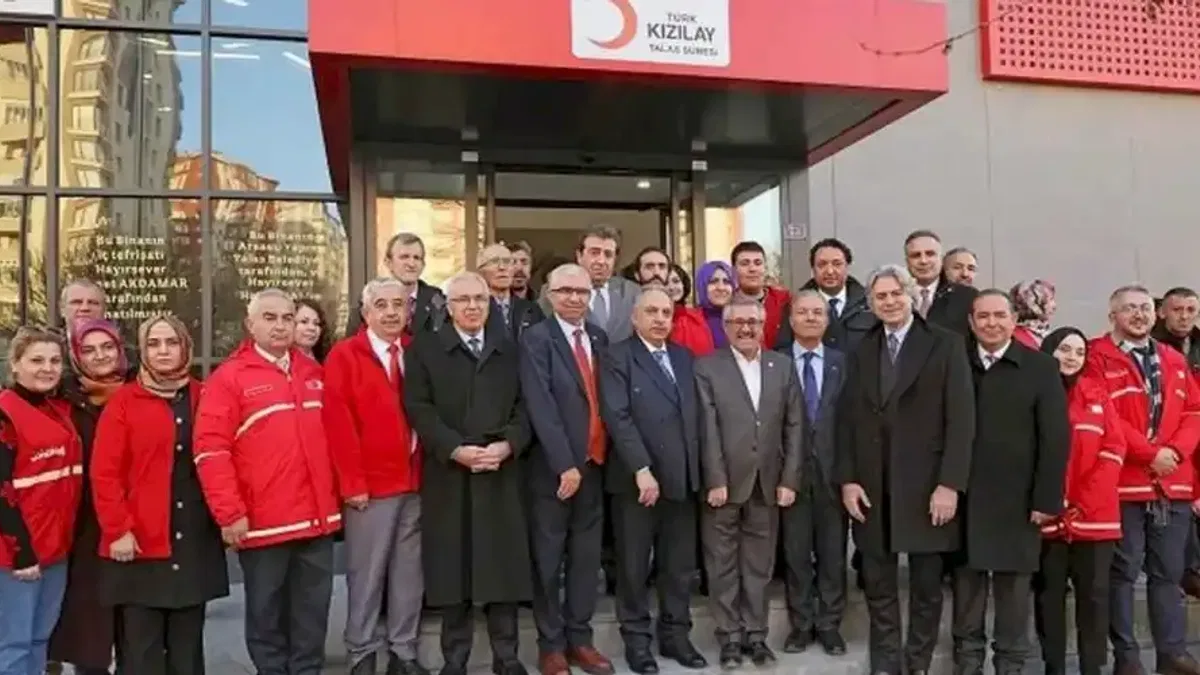 Kayseri Talas'a Kızılay'dan teşekkür