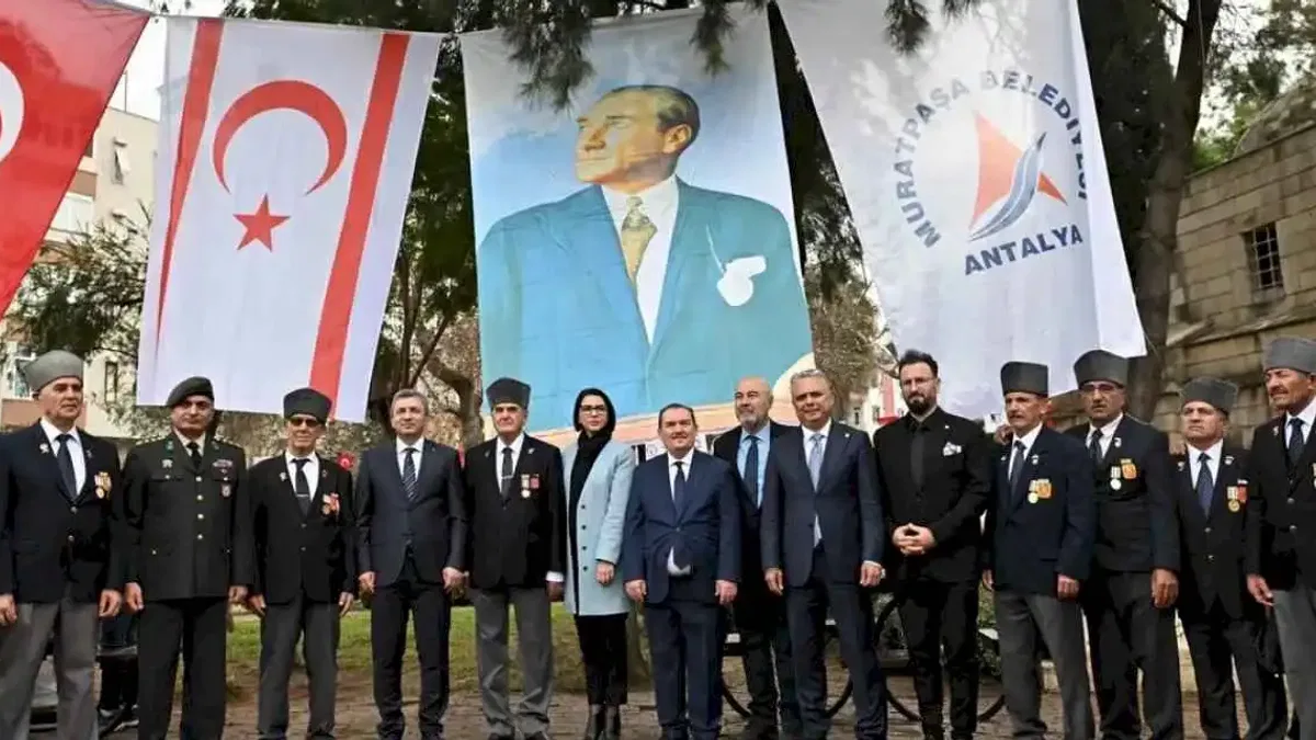 Antalya Muratpaşa'da Denktaş ve Küçük'e anma