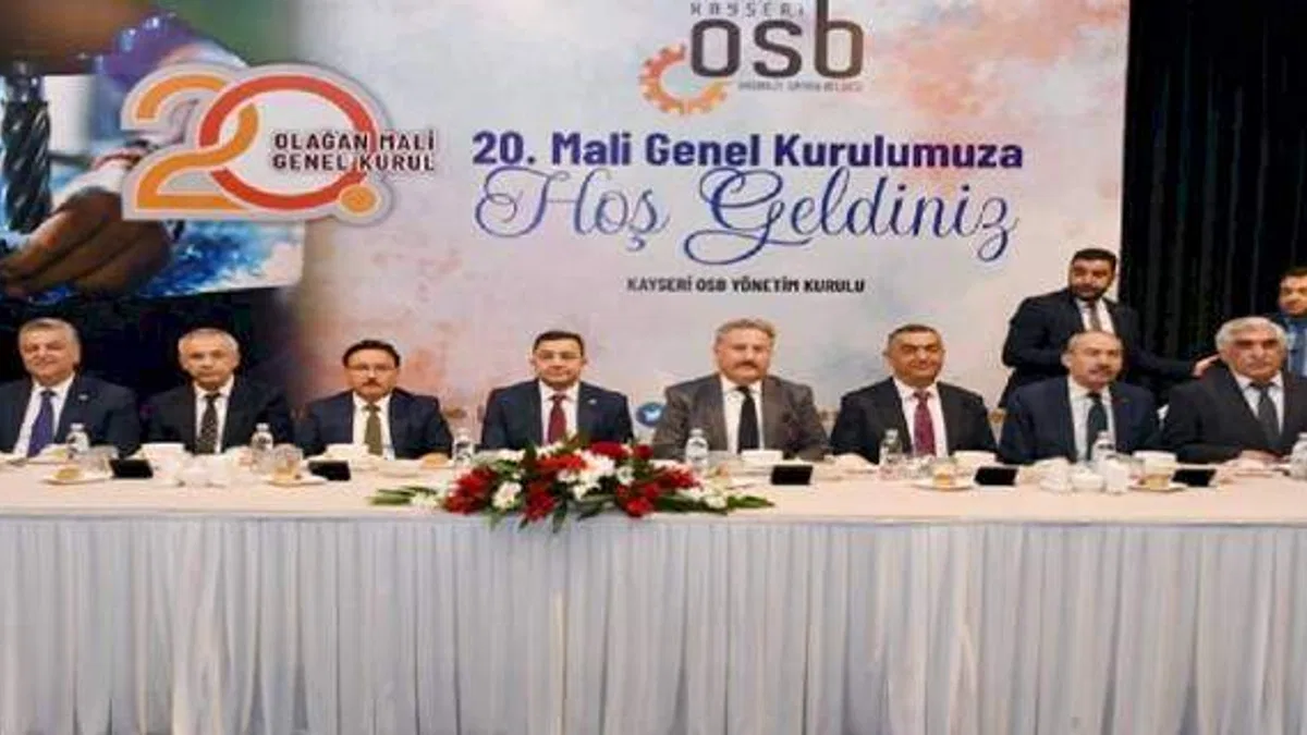 Kayseri OSB 20. Mali Genel Kurul gerçekleştirildi