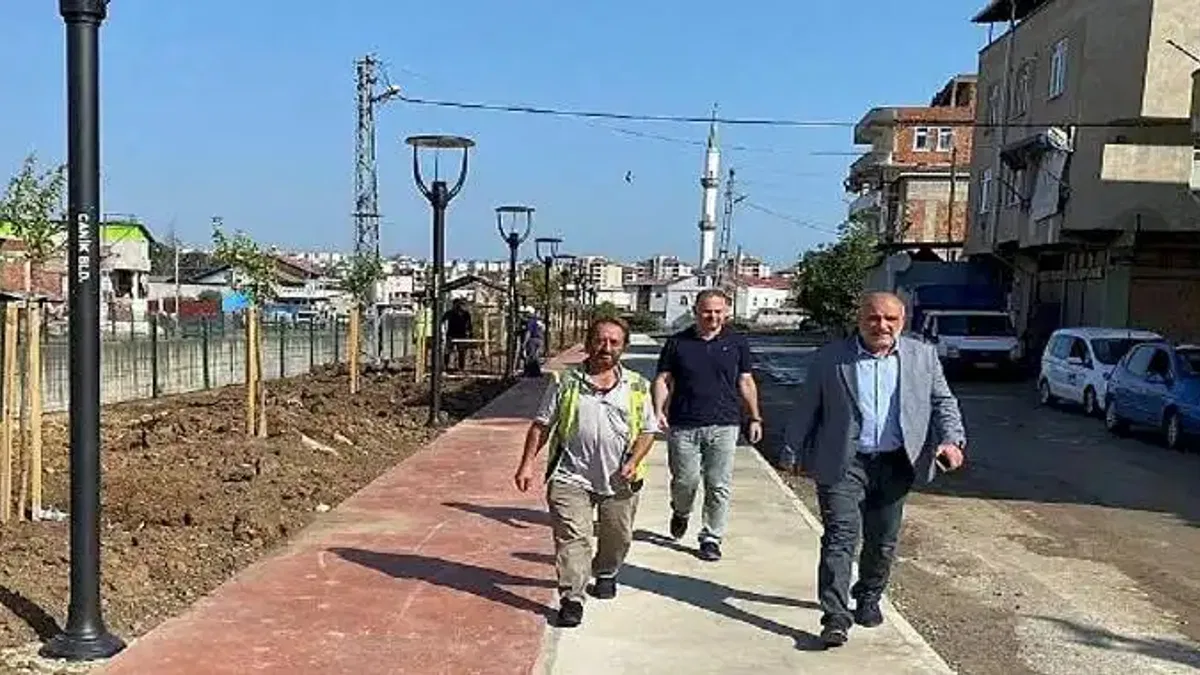 Canik'te Yeni Sosyal Donatı Alanları Göz Dolduruyor