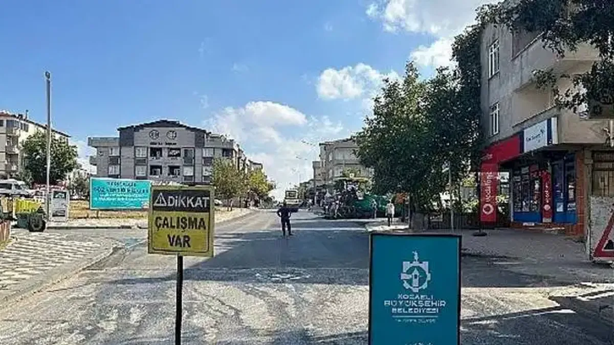 Darıca Aşık Veysel Caddesi Asfaltlandı