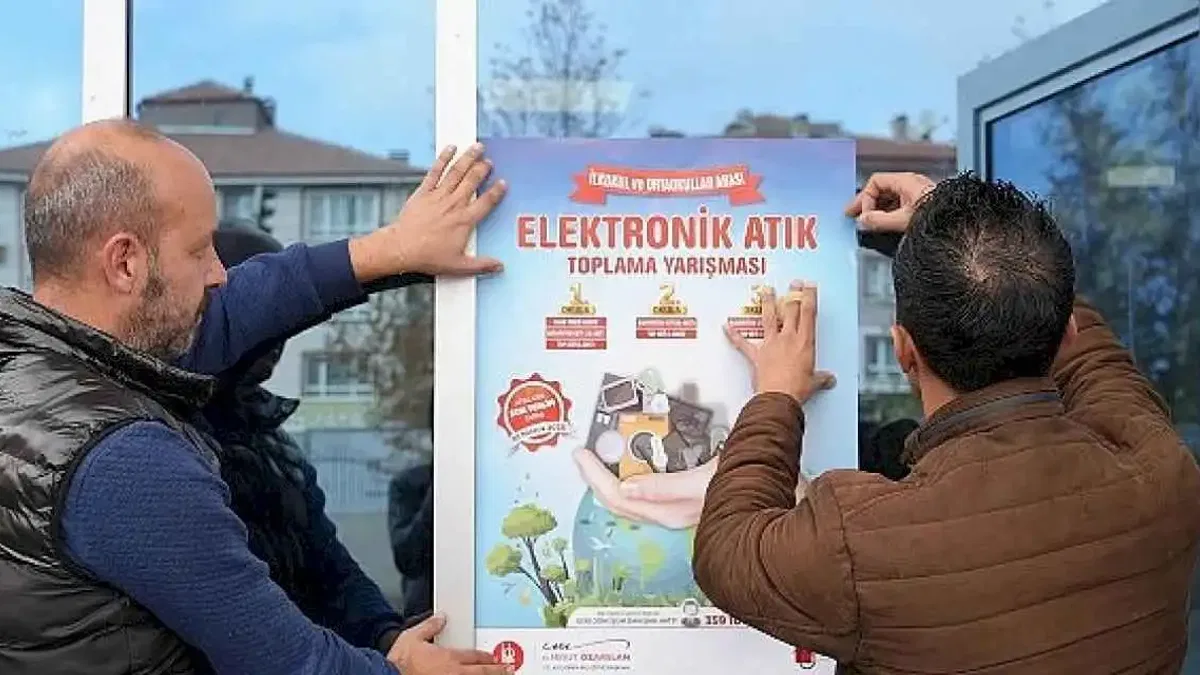 Keçiören'de Elektronik Atık Toplama Yarışması Başladı