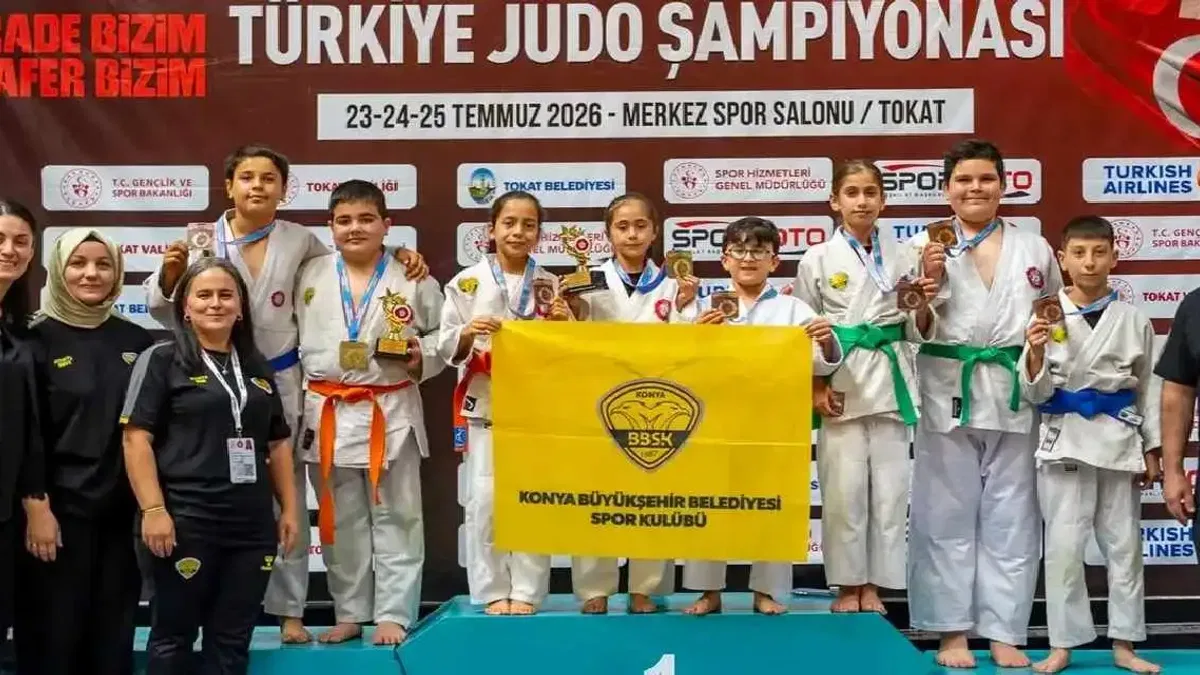 Minik judoculardan 8 madalya