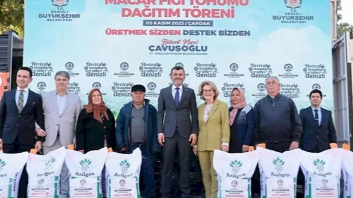 Denizli’de üreticiye 44 tonluk tohum desteği