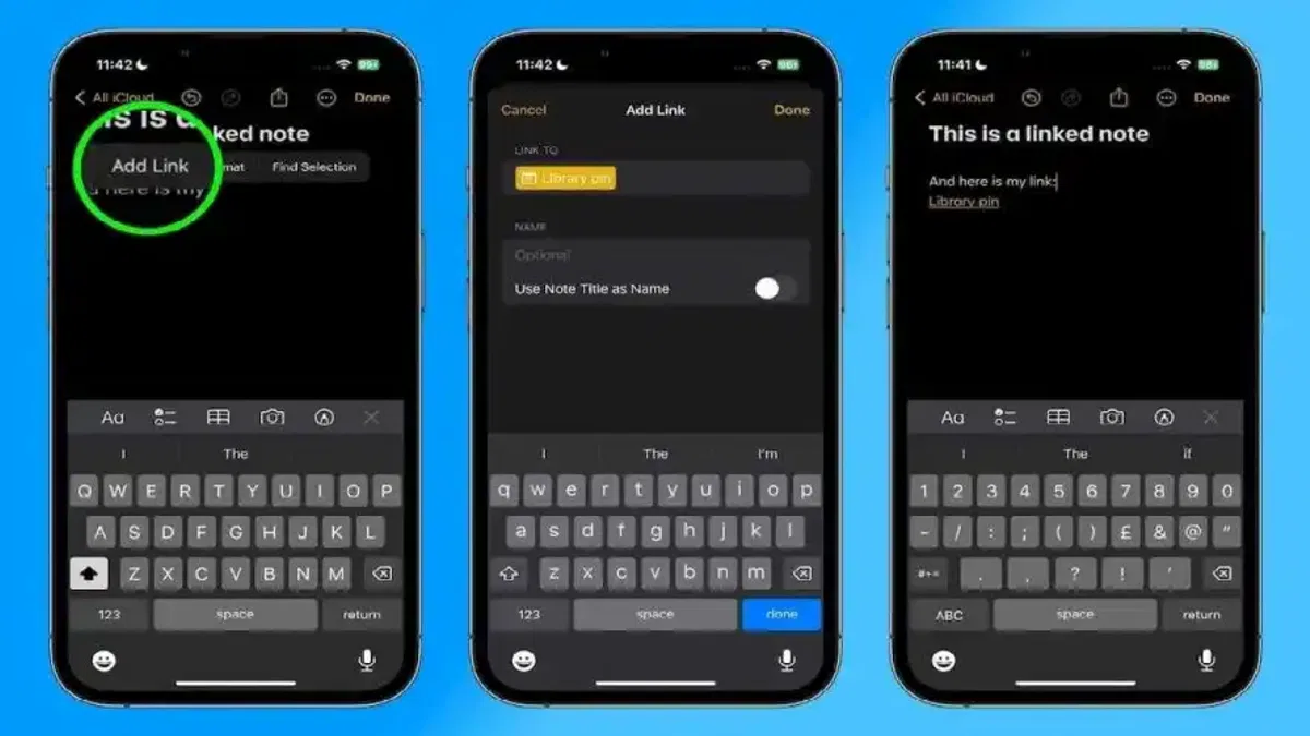 Apple Notlar Uygulaması Notlar Arası Bağlantı Kurmaya İzin Verecek