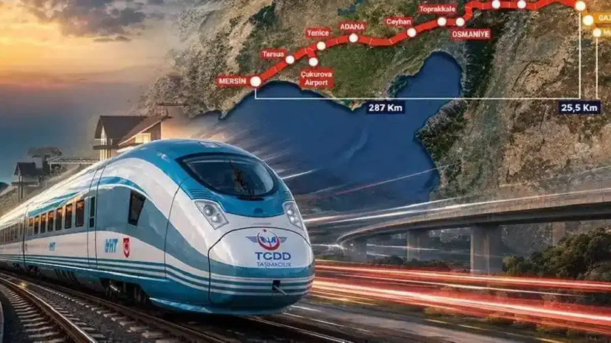 Mersin-Gaziantep YHT Hattı, Türkiye’yi Orta Koridor ve Kalkınma Yolu’na bağlayacak