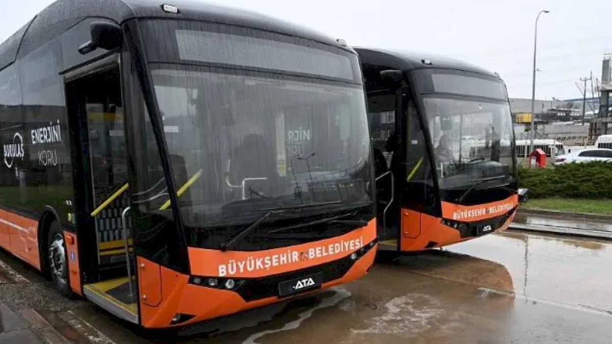 Bursa'nın ulaşım filosuna iki 'elektrikli otobüs'