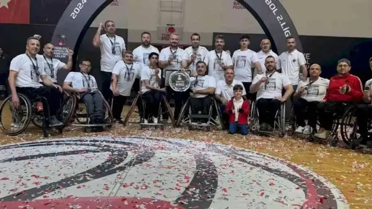 Malatya'da Tekerlekli Basketbol Takımı 1. lige yükseldi