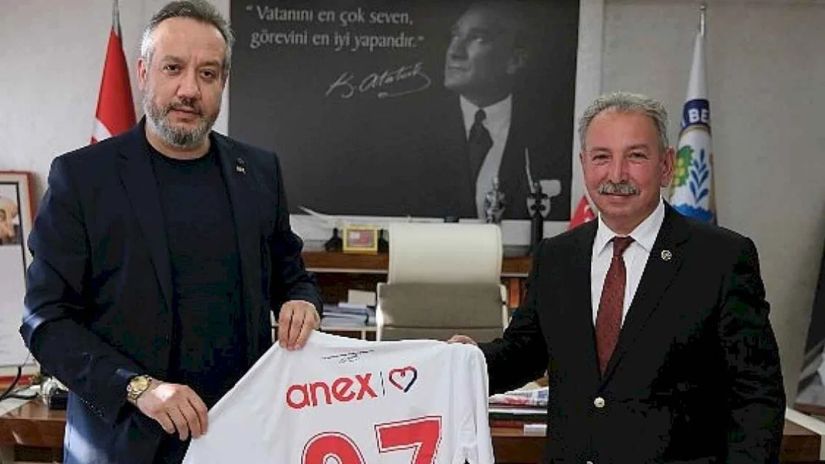 Antalyaspor Başkanı Sinan Boztepe'den Salihli Belediye Başkanı Mazlum Nurlu'ya Ziyaret