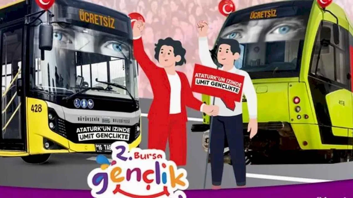 Bursa’da 19 Mayıs’ta ulaşım ücretsiz