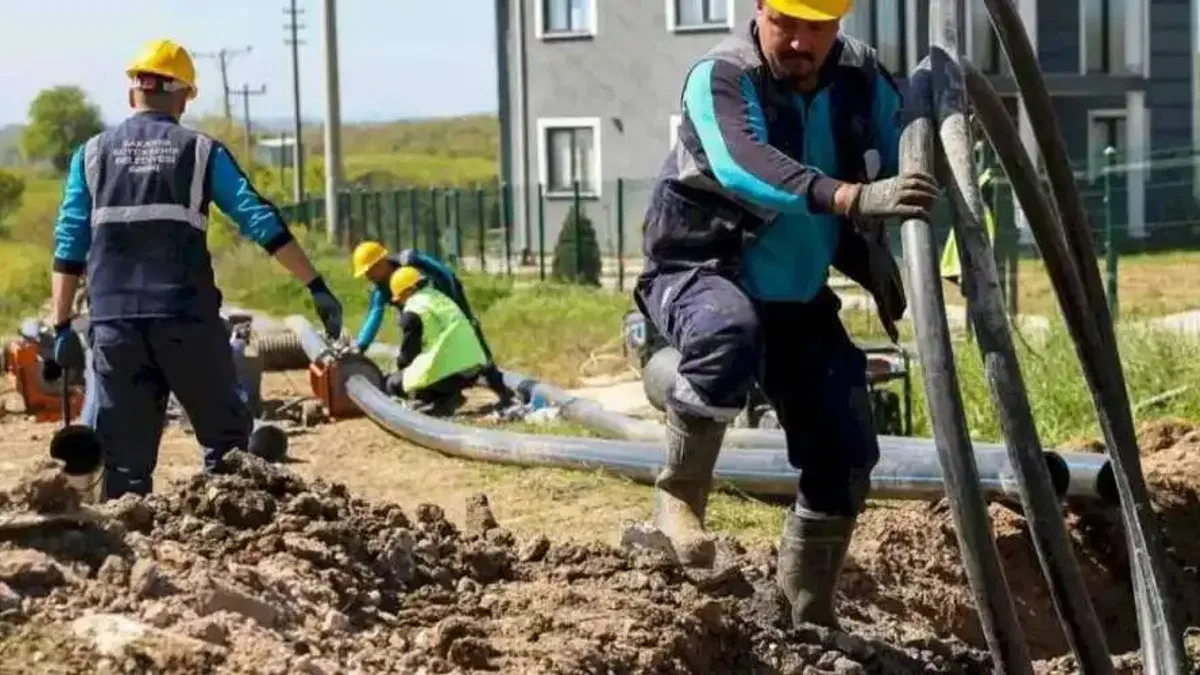 Sakarya Kaynarca’nın 11 kilometrelik yeni içme suyu hattı tamamlandı