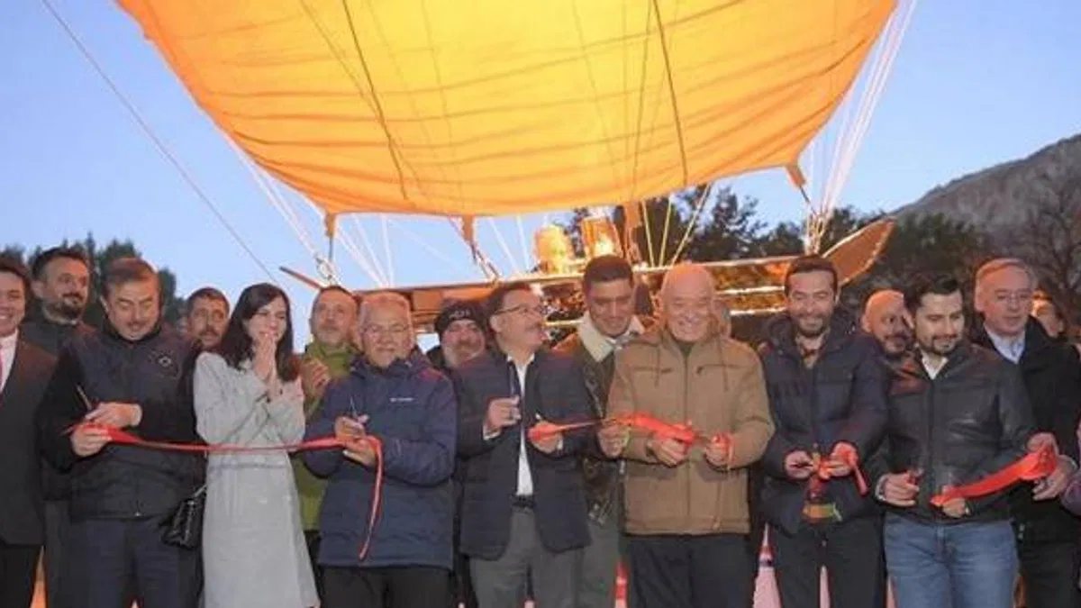 Kayseri'de yabancı misafirlere balon sürprizi