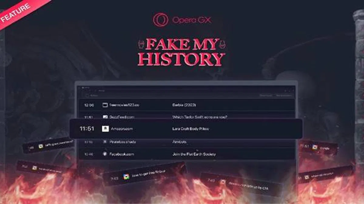 Opera GX, Sahte Geçmişim İsimli Yeni Özelliğini Duyurdu