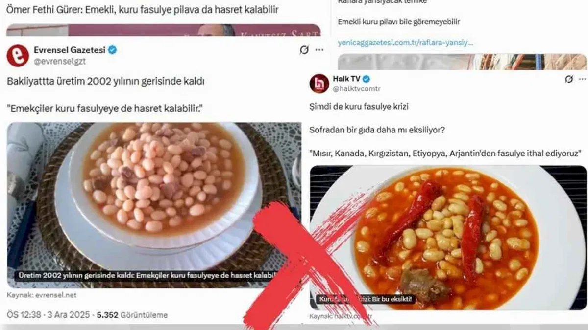 'Kuru fasulye krizi' iddialarına yalanlama