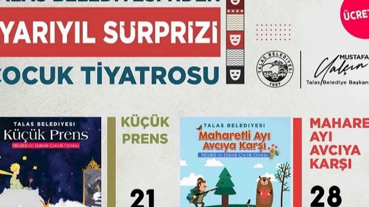 Kayseri Talas'ta çocuklara yarıyıl sürprizi