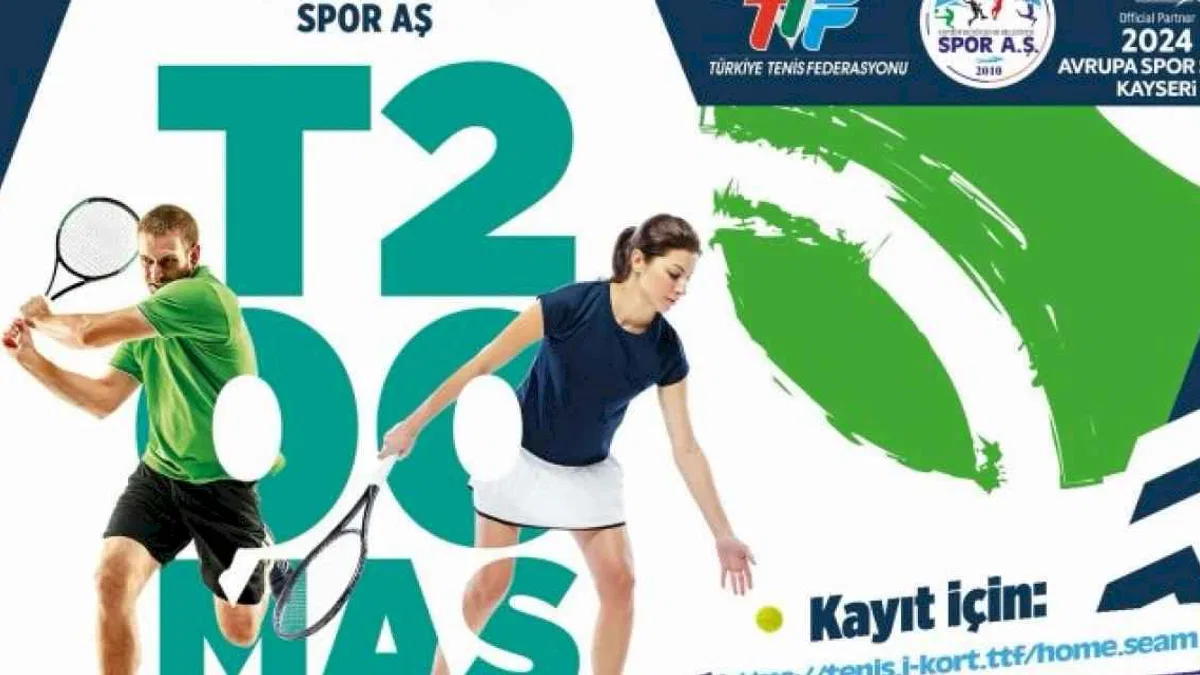 Avrupa spor şehri Kayseri, Tenis Turnuvası’na ev sahipliği yapacak