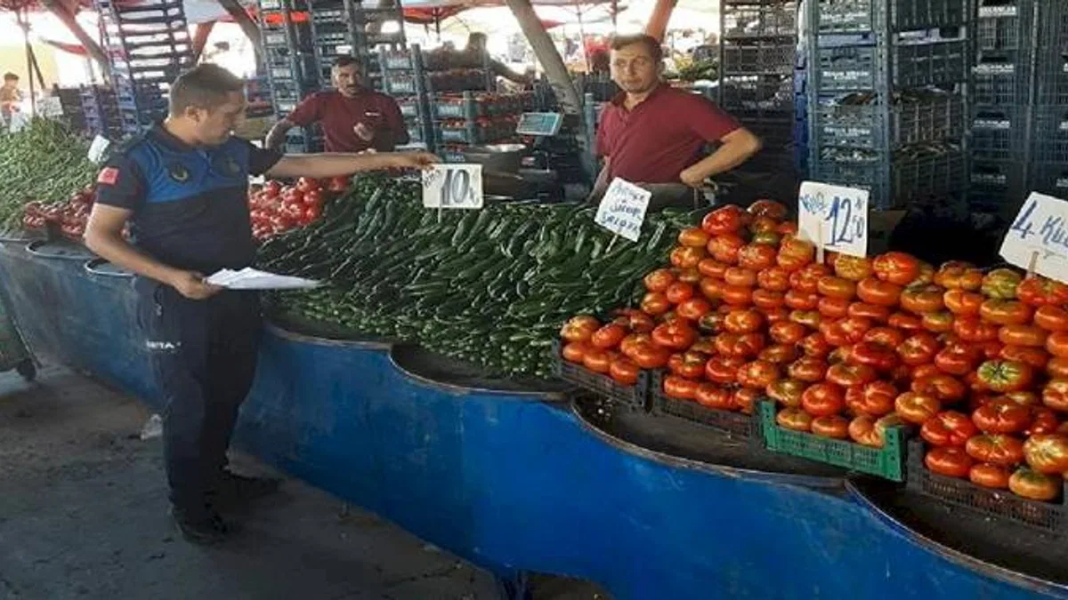 Kayseri Melikgazi zabıtasından pazar denetimi