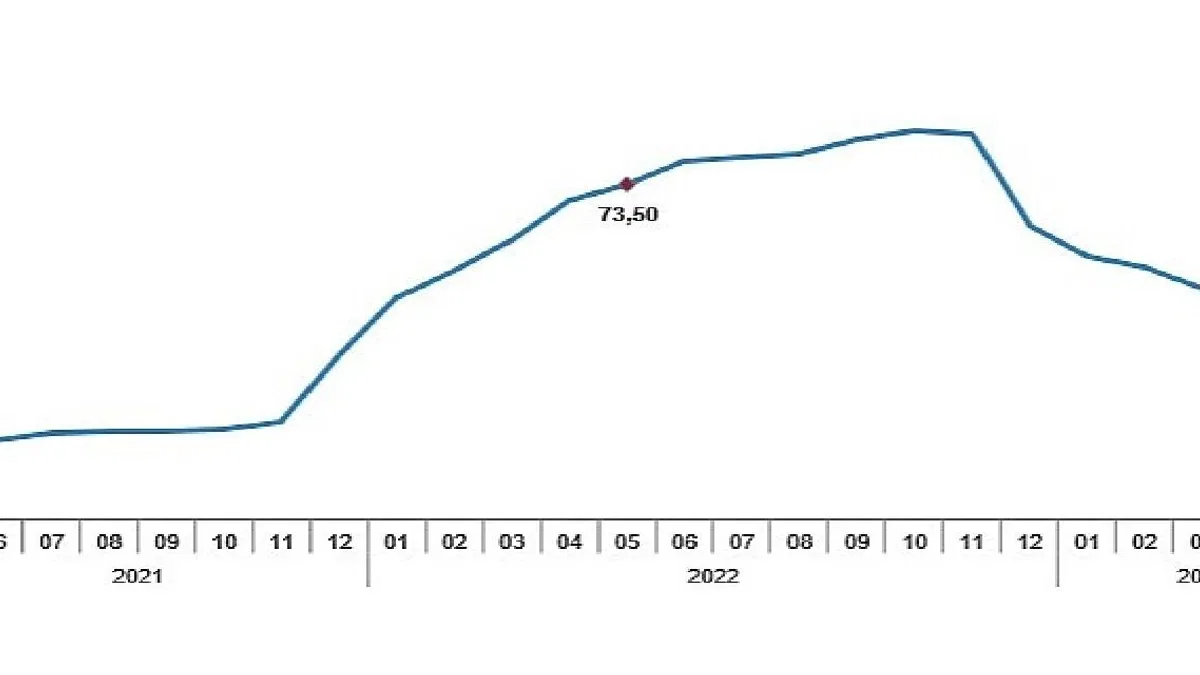 Tüketici fiyat endeksi (TÜFE) yıllık %39,59, aylık %0,04 oldu
