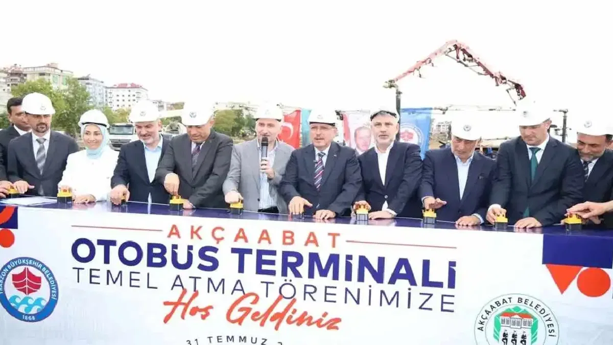 Akçaabat Otogarı'nın temeli atıldı