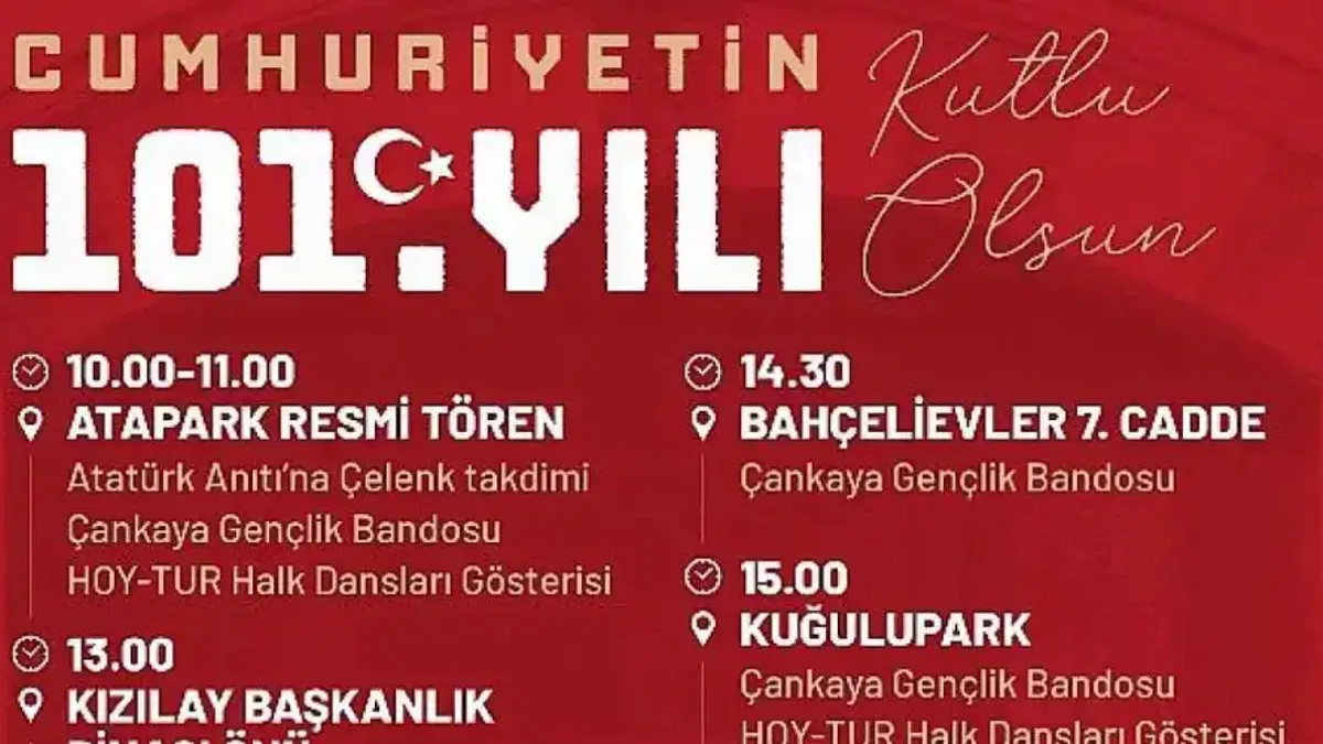 Hüseyin Can Güner: "Cumhuriyetimizin 101. yılında, cumhuriyetimizi yaşatma inancıyla Atamızın ebedi istirahatgahı Anıtkabir'deyiz."