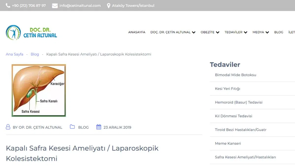Safra Kesesi Ameliyatı