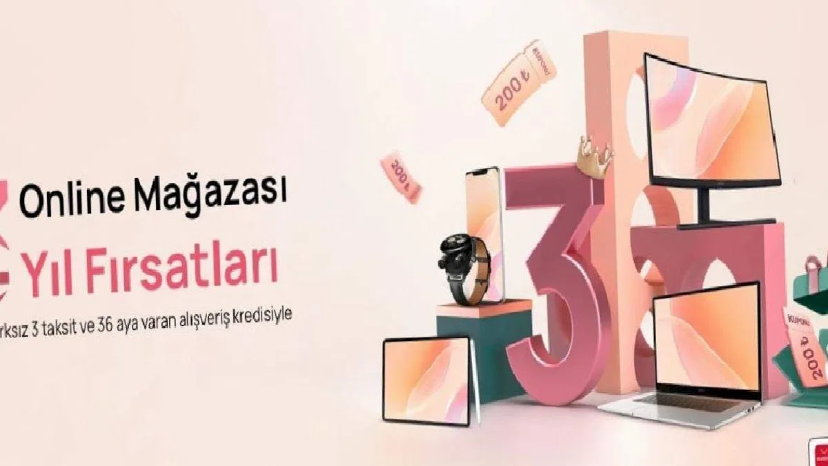 HUAWEI Online Mağaza Üçüncü Yaşını Kutluyor