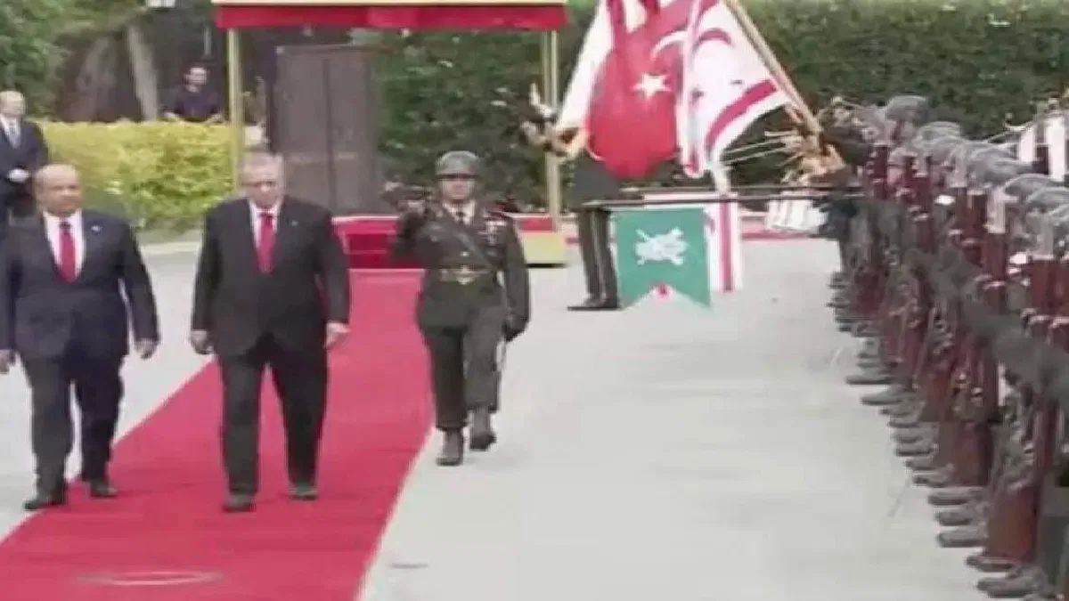 Cumhurbaşkanı Erdoğan KKTC'de