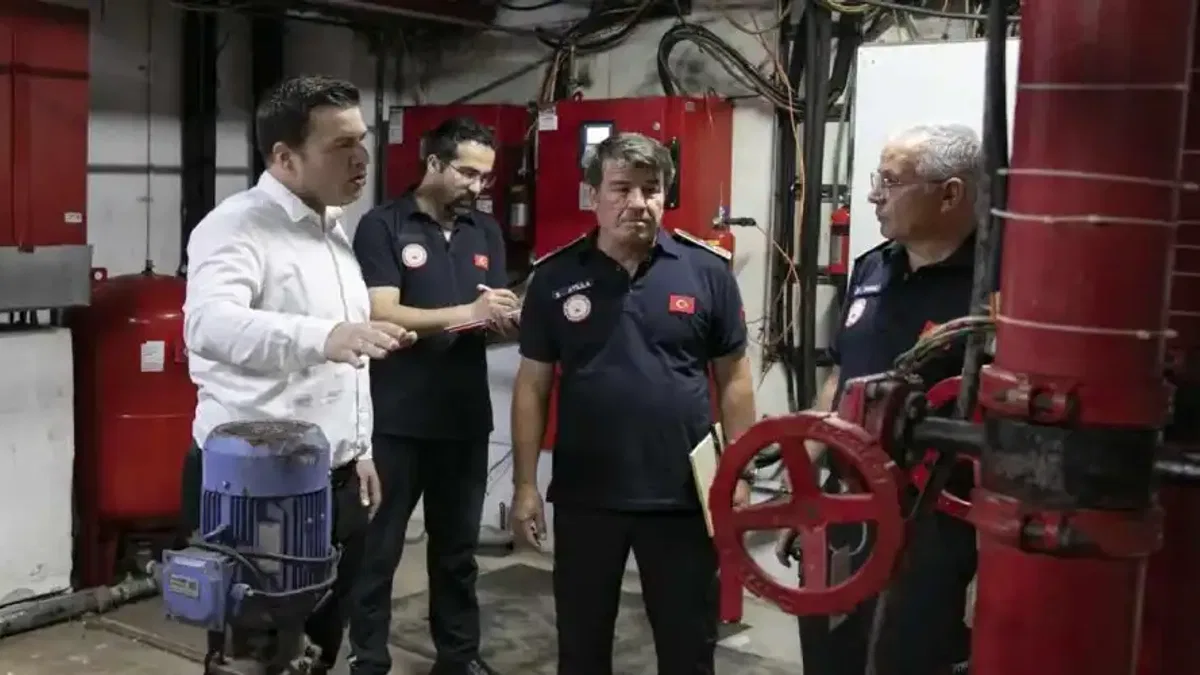 Mersin İtfayesi yangın güvenliği denetimlerini sürdürüyor