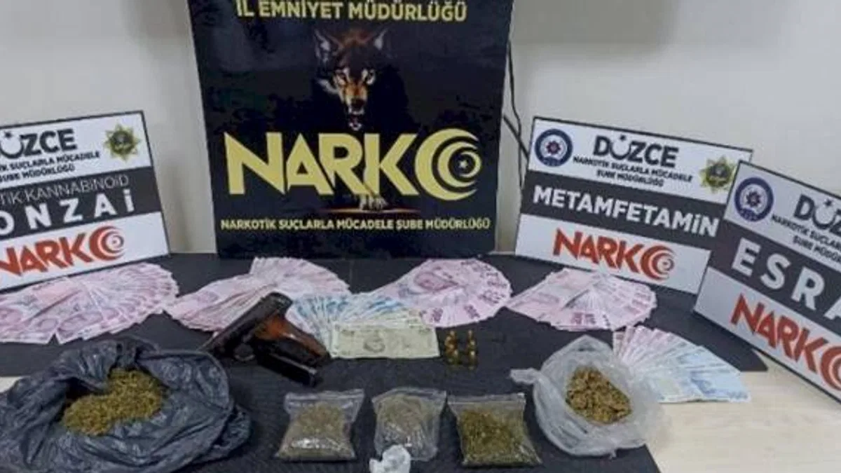 Düzce'de uyuşturucu operasyonu: 2 gözaltı