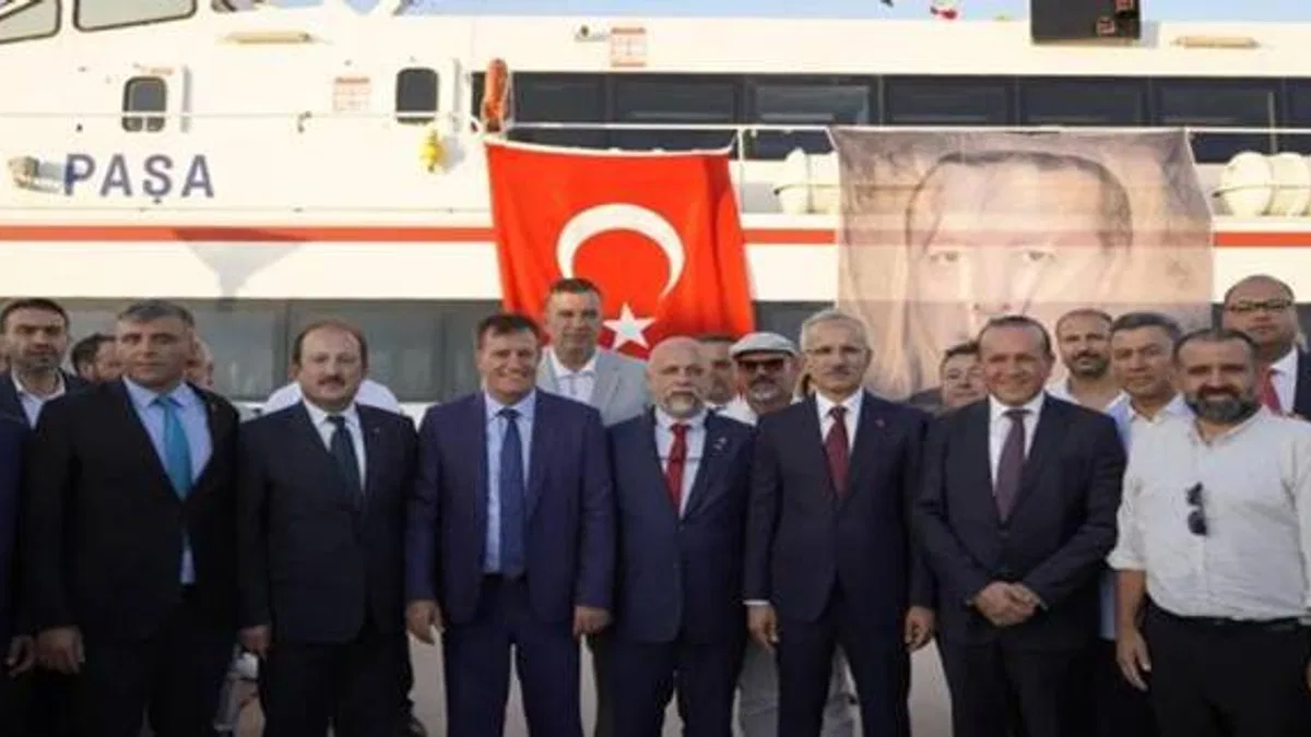 KKTC'ye açılan 5. kapı... En kısa mesafeli deniz rotası