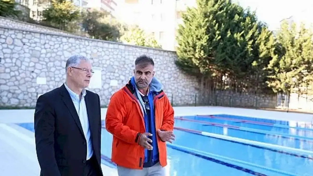 Mudanya havuzu kışa hazırlanıyor.
