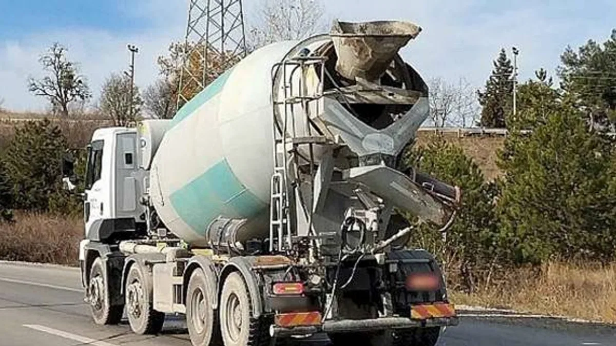 Yola beton döken beton mikserine 106 bin TL ceza