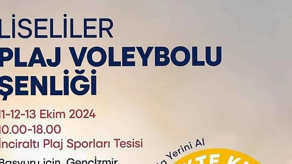 Liseliler plaj voleybolu şenliğinde buluşuyor