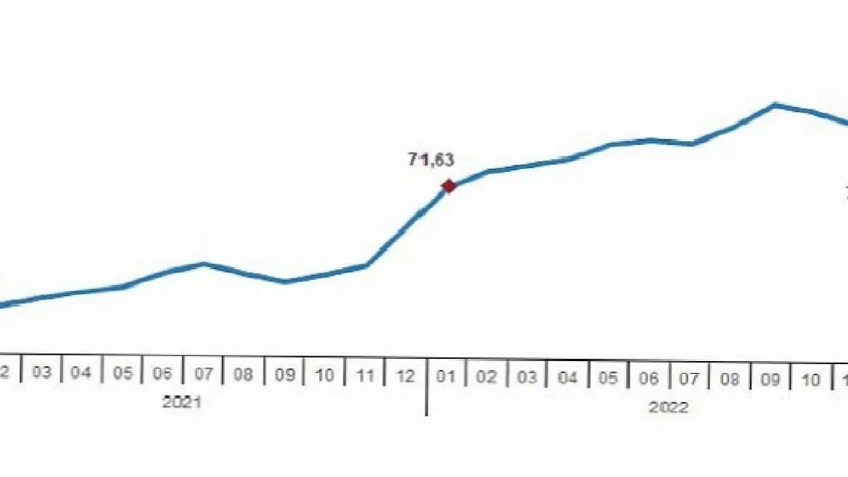 TÜİK: Hizmet Üretici Fiyat Endeksi (H-ÜFE) yıllık %82,64, aylık %15,57 arttı