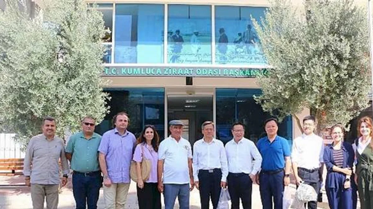 Çinli heyet Çevre Dostu Çiftçi Kart Projesi'ni inceledi