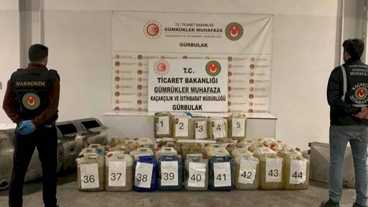 Gürbulak’ta 2,6 milyar TL'lik uyuşturucu operasyonu