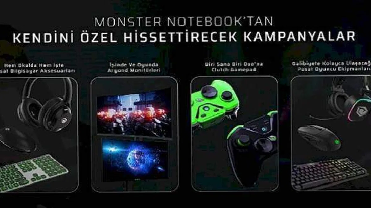 Monster Notebook'tan ara tatile özel yeni kampanya: Hem üretkenliğinizi hem oyun deneyiminizi artırın