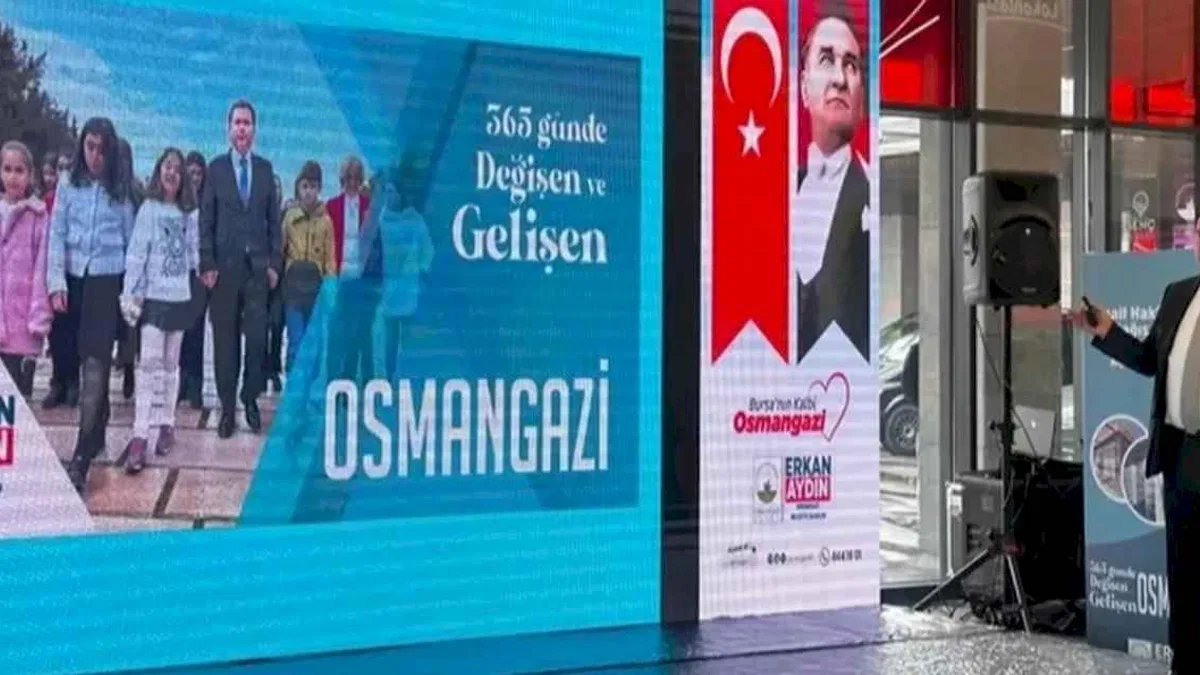 Osmangazi'nin 1 yıllık çalışmalarını Erkan Aydın paylaştı