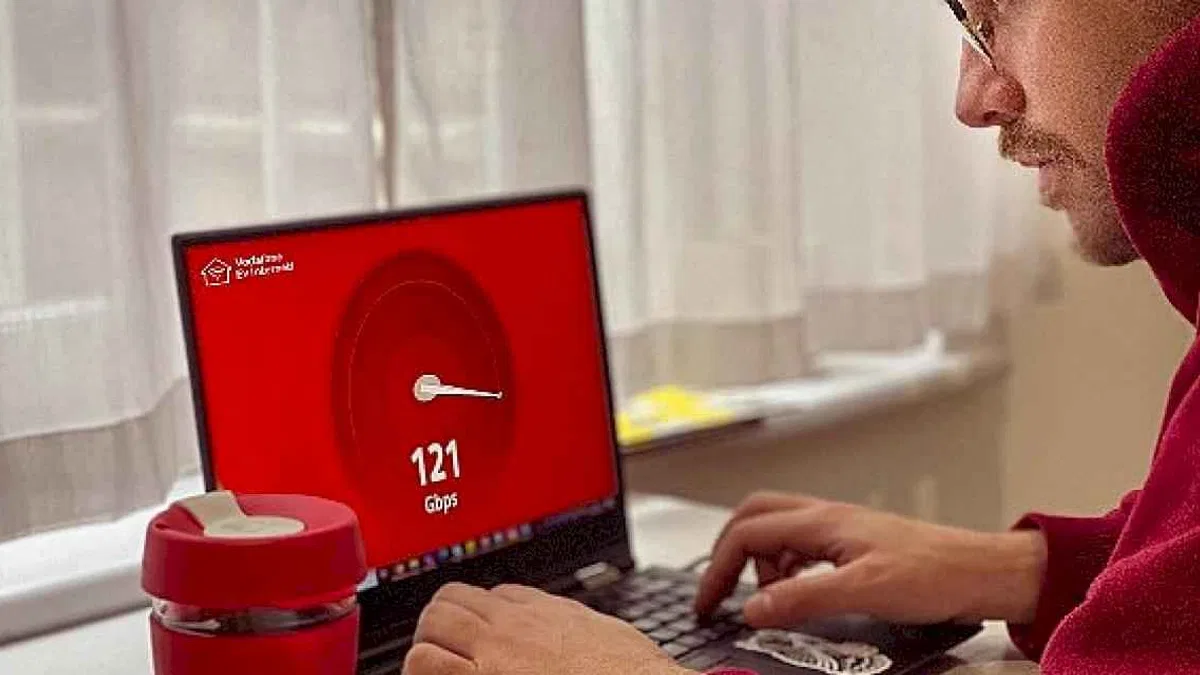 Vodafone'dan fiberde Türkiye rekoru