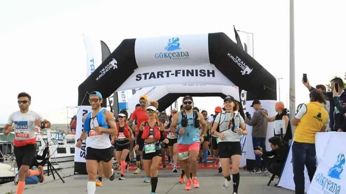 Gökçeada Ultra Trail’de koşu rüzgarı ikinci kez esti
