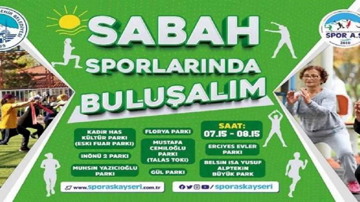 Kayserililer Spor A.Ş. ile sabah sporunda buluşuyor