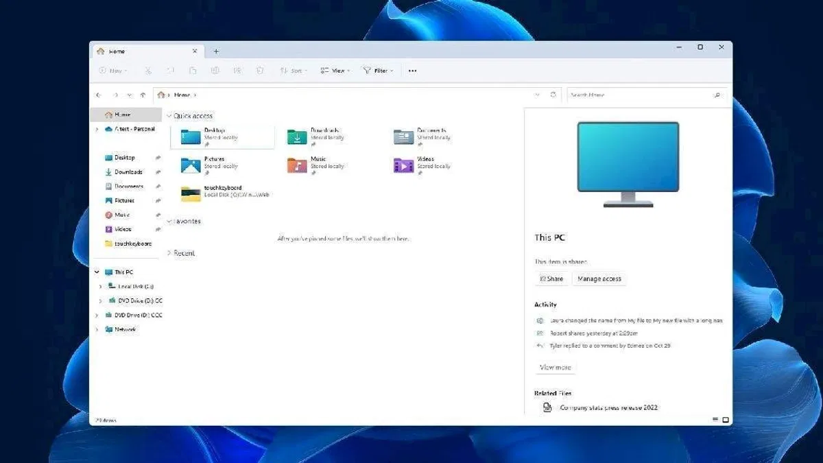 Modern Tasarıma Sahip Yeni Windows 11 Dosya Gezgini Görüntülendi